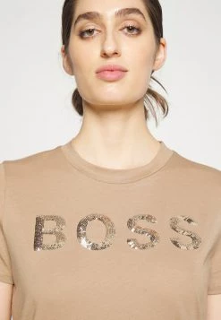 BOSS ELOGO - Camiseta Estampada - Open Beige, Mujer 11 BOSS ELOGO - Camiseta Estampada - Open Beige, Mujer -Outlet BOSS Tienda f53fef4827224c9090ea8b770ab1973b