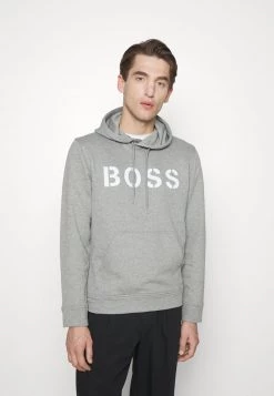 BOSS WETRY - Jersey Con Capucha - Silver, Hombre