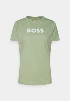 BOSS ELOGO - Camiseta Estampada - Light/pastel Green, Mujer
